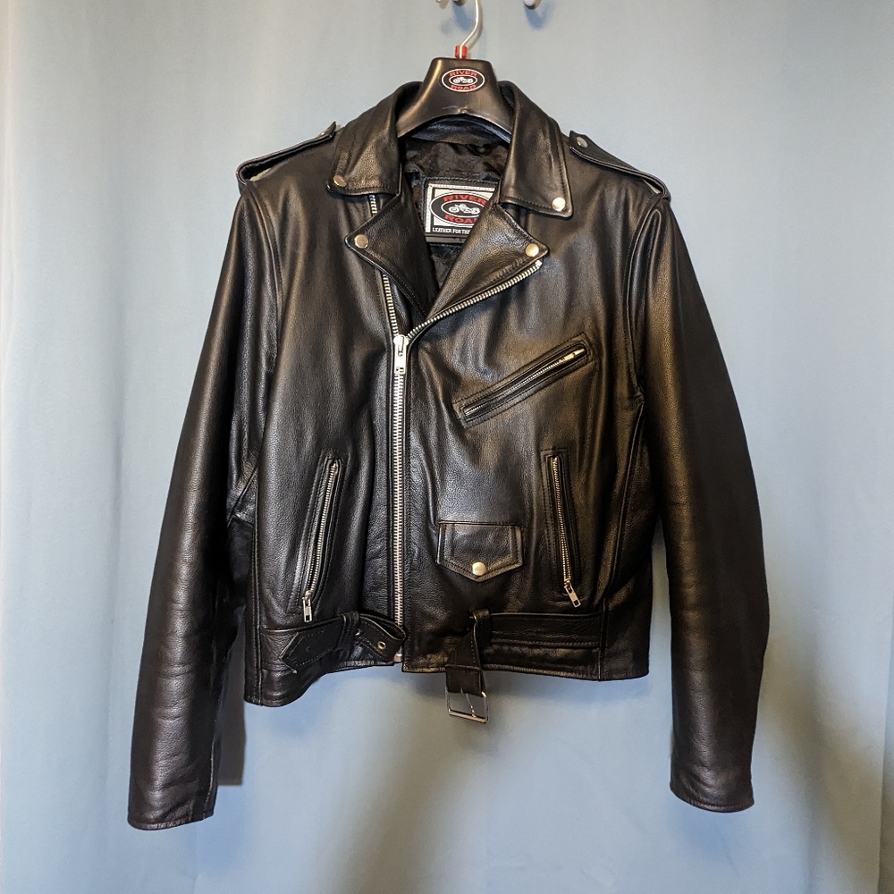 Men's River Road Leather Biker Jacket